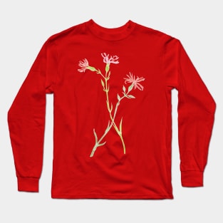 Vintage florals - Ragged Robin Long Sleeve T-Shirt